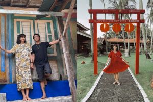 9 Momen bahagia babymoon Nadine Chandrawinata, liburan ke pantai