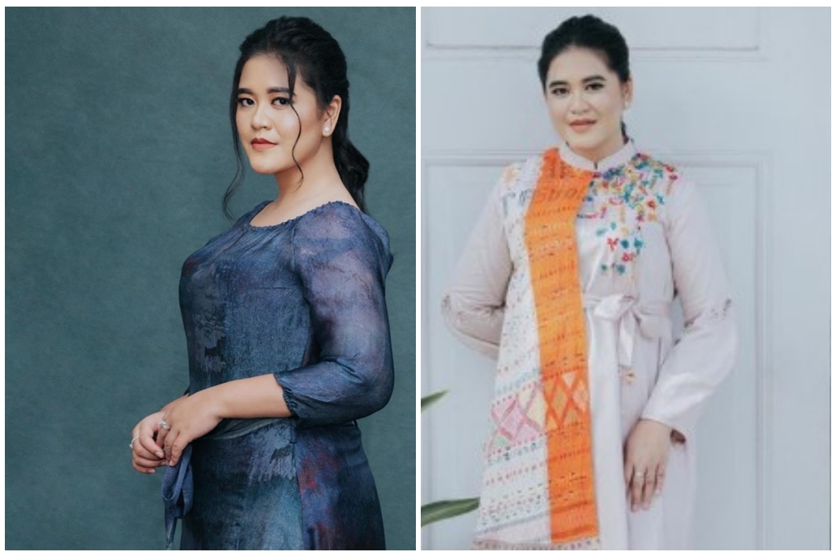 11 Pemotretan Kahiyang Ayu pakai gaun biru, hasilnya bagai lukisan