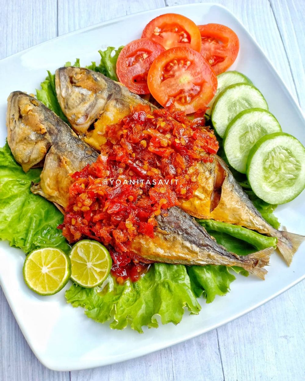 Resep ikan kembung goreng sambal korek, enak dan mudah dibuat