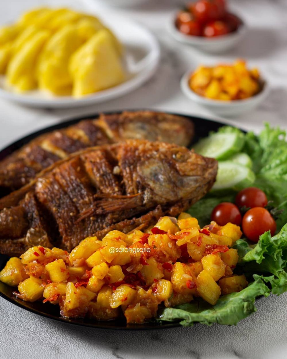 Resep ikan nila goreng sambal nanas, enak dan bisa jadi ide jualan