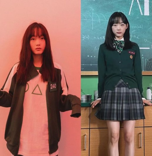 9 Beda peran Lee Yoo-mi di serial Squid Game vs All of Us Are Dead