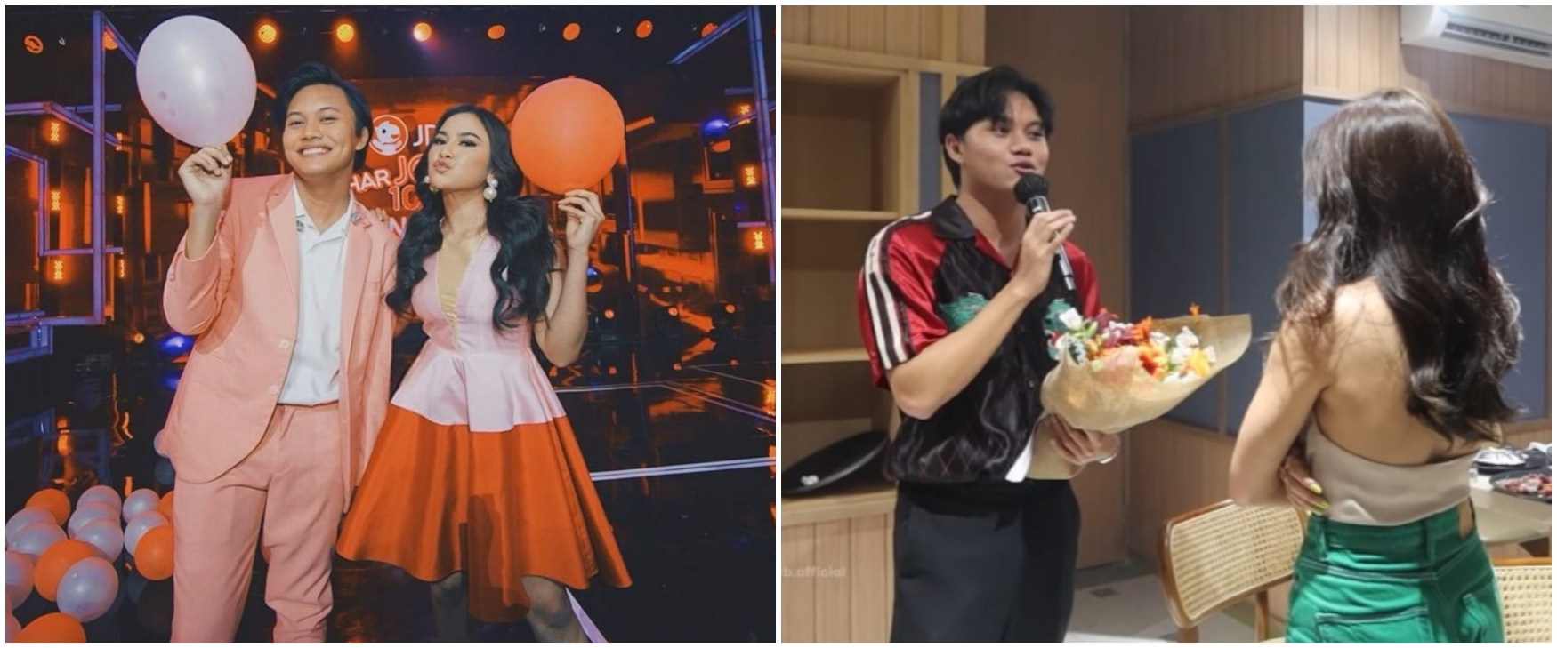 11 Momen Rizky Febian 'nembak' Mahalini, disaksikan Sule dan Nathalie