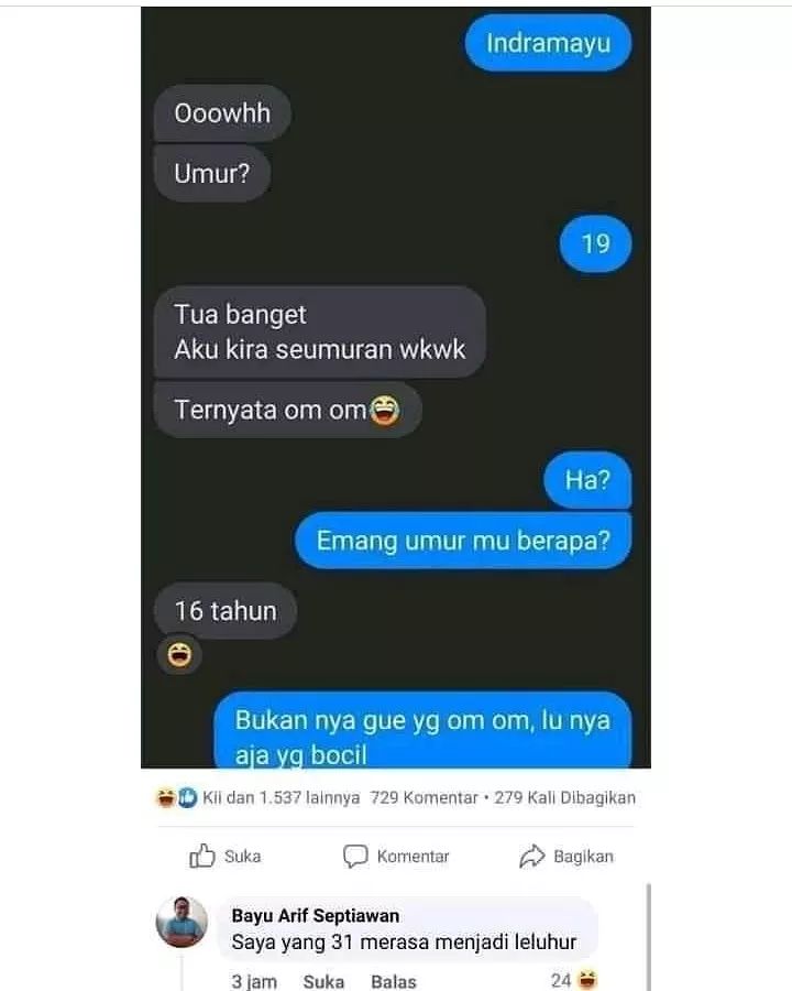 13 Chat lucu yang penting gaya dulu, endingnya bikin tercengang