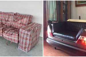 21 Desain nyeleneh sofa rumah, bentuknya bikin mata susah kedip