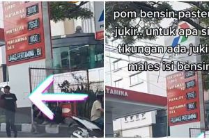 Viral curhatan kesal warganet adanya tukang parkir di pom bensin