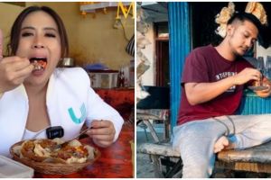 Potret 5 crazy rich makan di warung kaki lima, Delta Hesti curi atensi