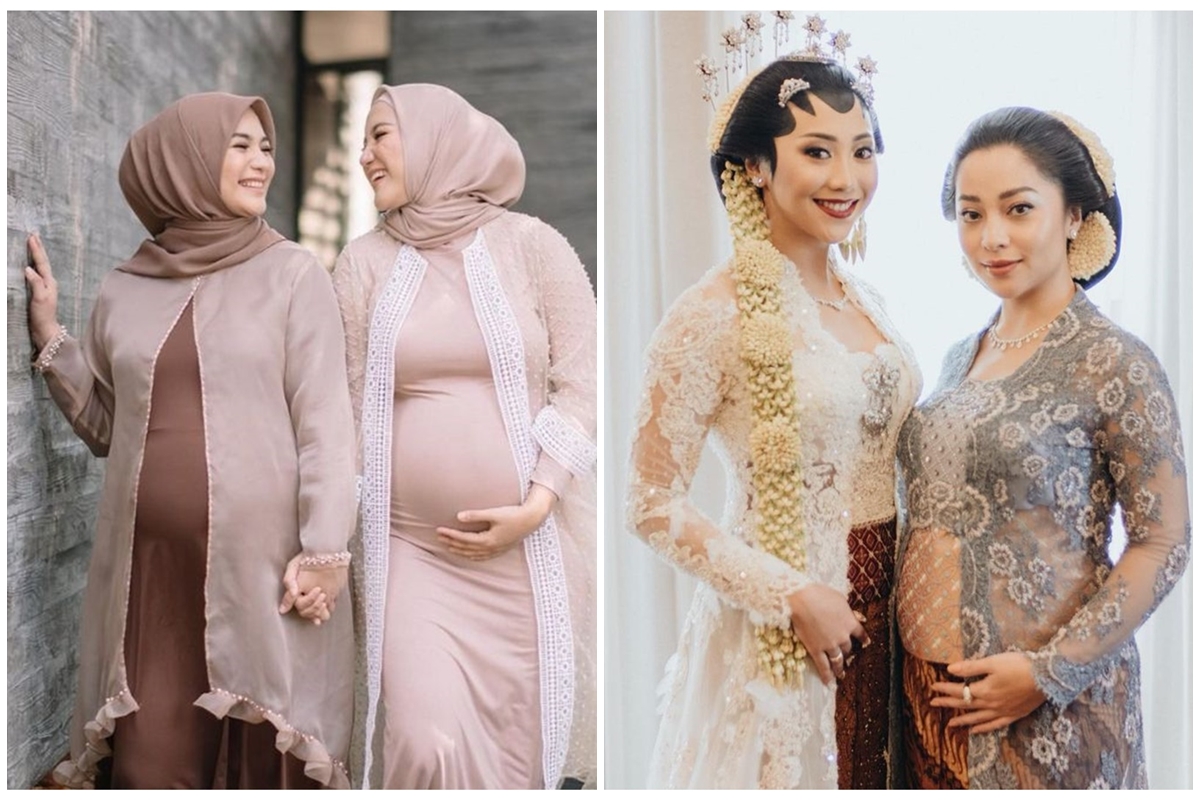 6 Kakak adik seleb ini hamil bareng, bahagia tak terkira