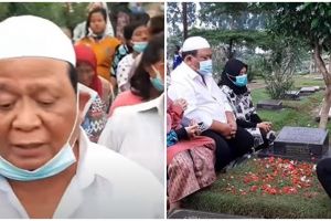 7 Momen keluarga ziarah ke makam Olga Syahputra di hari lahir almarhum