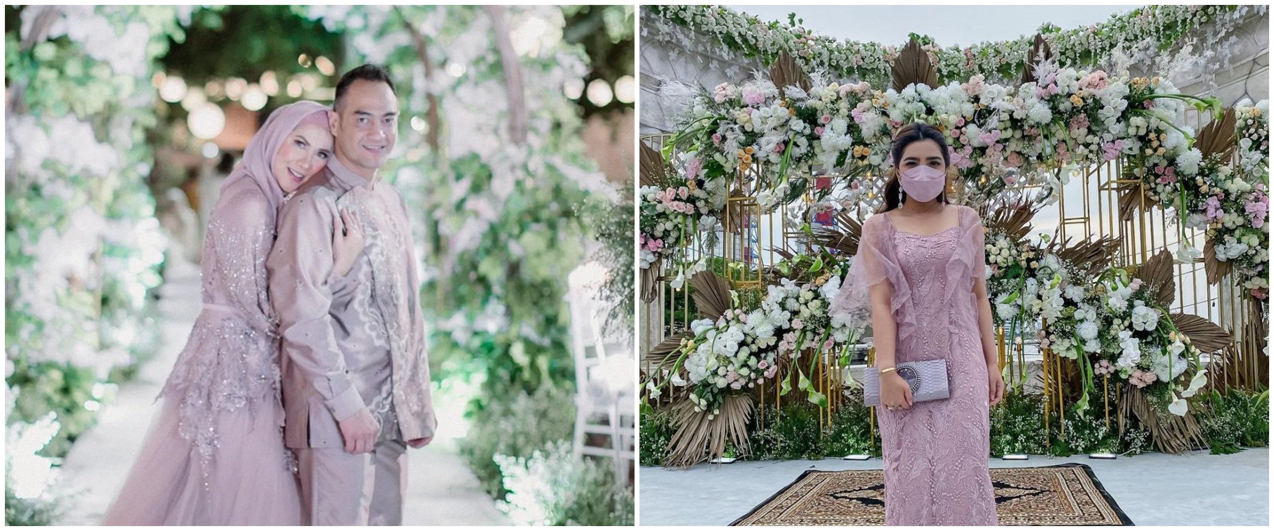 Gaya 7 seleb di lamaran Venna Melinda, Ashanty cantik pakai dress pink