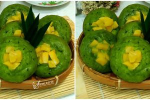 Resep apem pandan tape nangka, enak, empuk, dan antiribet