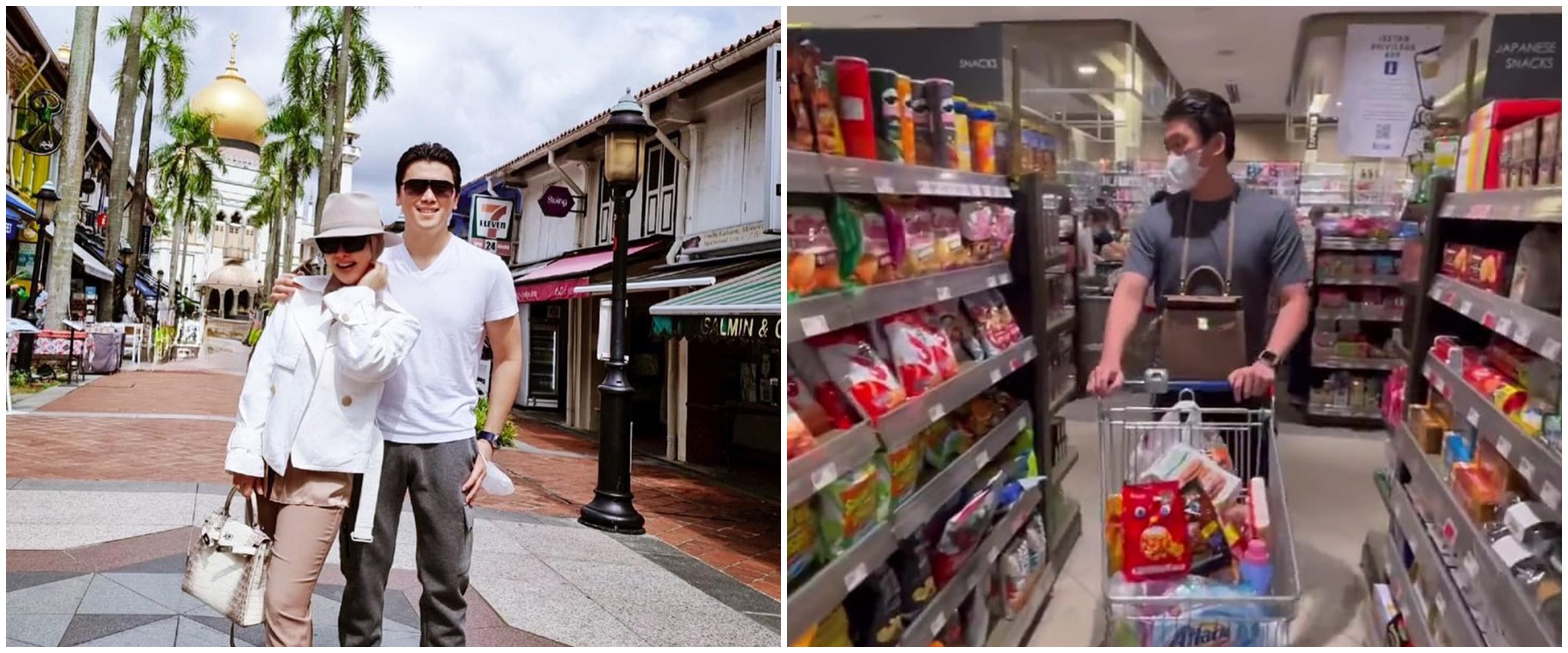 9 Momen Reino Barack temani Syahrini belanja, bawakan tas istri