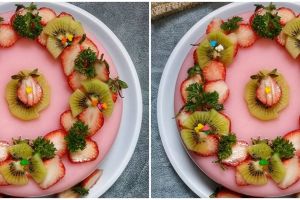 Cara membuat puding buah berlapis, cocok jadi pengganti kue ultah
