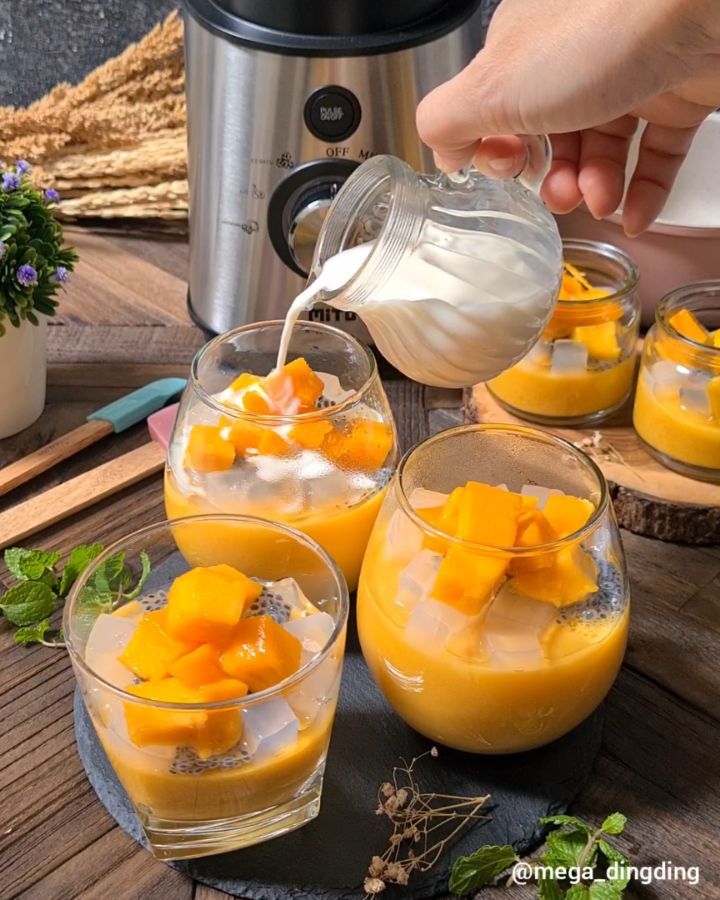 Resep puding mangga, lembut, enak, simpel, dan menggugah selera