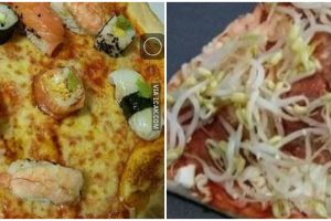 11 Potret nyeleneh topping pizza ini bikin garuk kepala