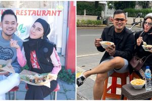 7 Momen Juragan 99 & istri makan di pinggir jalan, outfit jadi sorotan