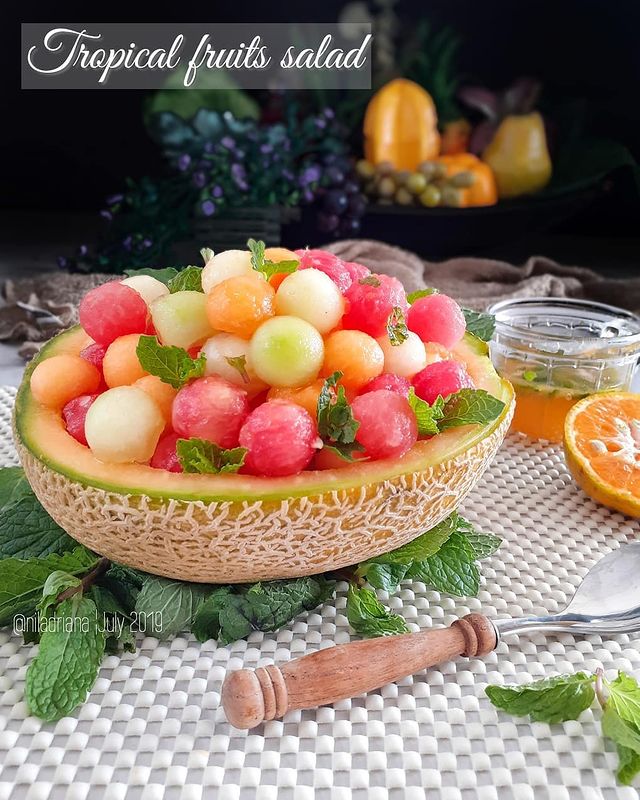 Resep salad buah dengan dressing jeruk dan madu, bikin sehat