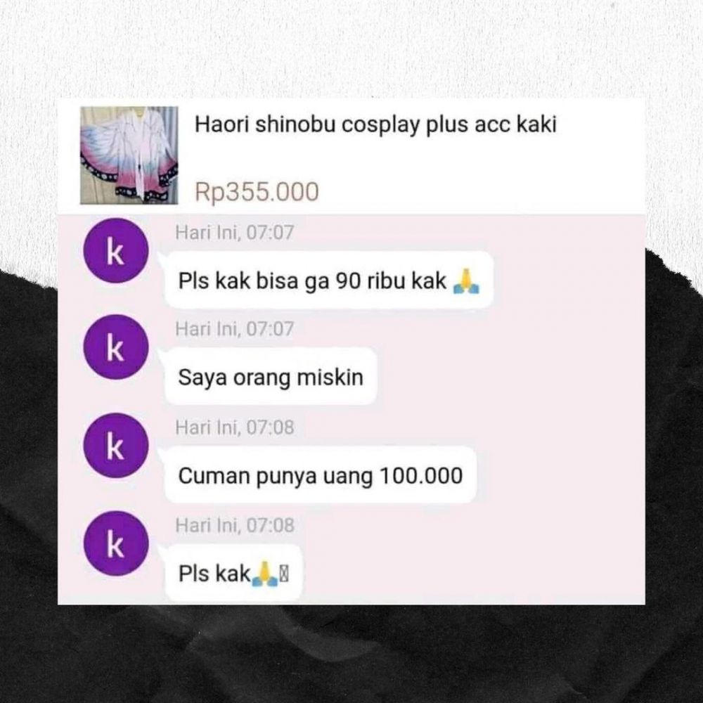 11 Chat lucu pertanyaan pembeli online shop malah ngelunjak, kocak