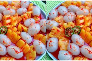 Cara membuat acar nanas rambutan, segar dan pedasnya nendang pol