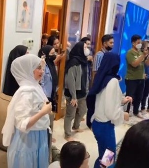 9 Momen reuni jebolan D'Academy di rumah Lesty Kejora, joget bareng