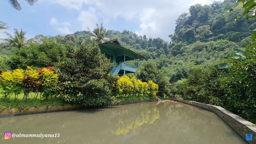 9 Penampakan rumah dua lantai terbengkalai di tengah hutan