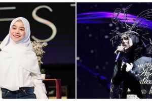 11 Gaya Lesty Kejora saat manggung, pernah pakai headpiece nyentrik