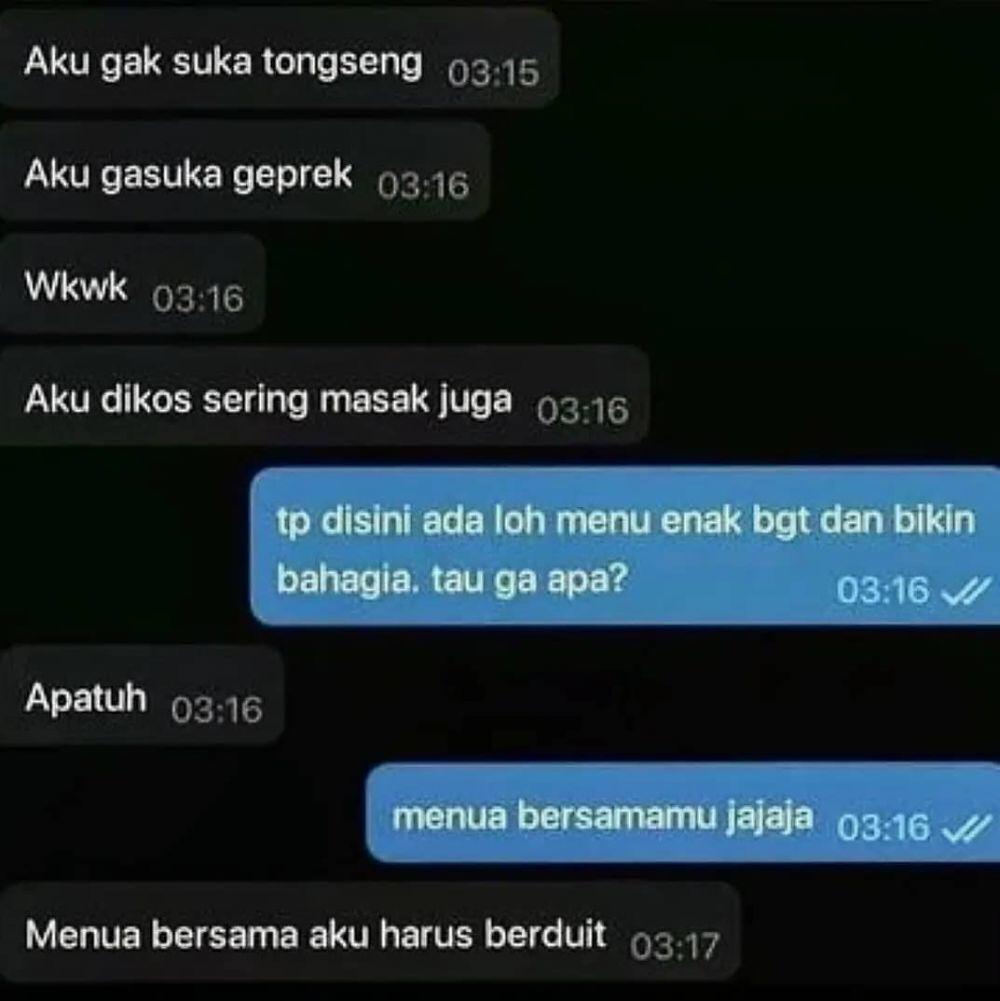 13 Chat lucu ada motif tersembunyi, endingnya menjengkelkan