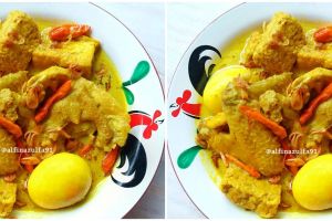 Resep opor ayam bumbu kuning, enak, segar, dan mudah dibuat