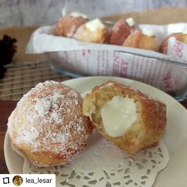 17 Resep bomboloni donat kekinian, empuk, enak, dan sederhana