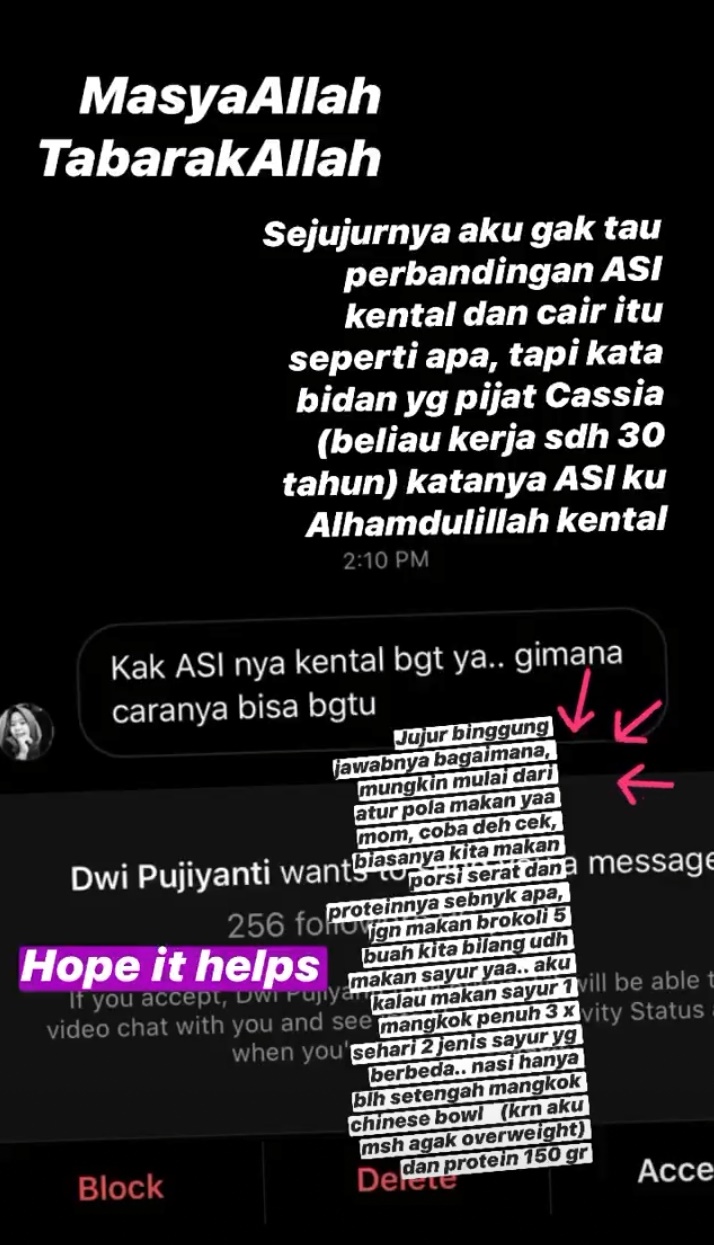 8 Pola makan Chacha Frederica saat menyusui, ASI lancar & berkualitas