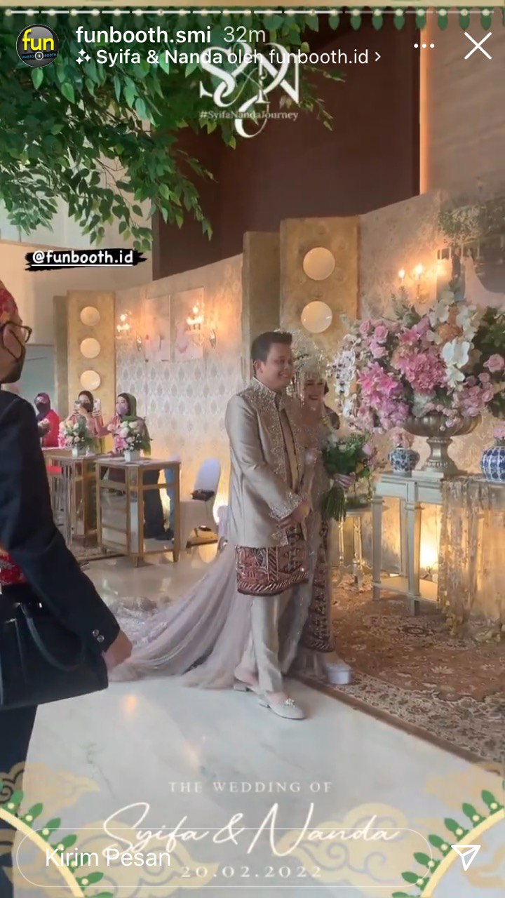 7 Momen resepsi pernikahan adik Ayu Ting Ting, dihadiri Ruben Onsu