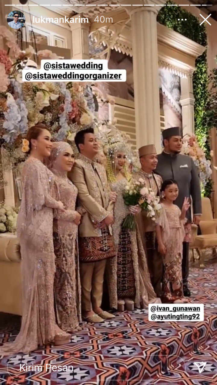 7 Momen resepsi pernikahan adik Ayu Ting Ting, dihadiri Ruben Onsu