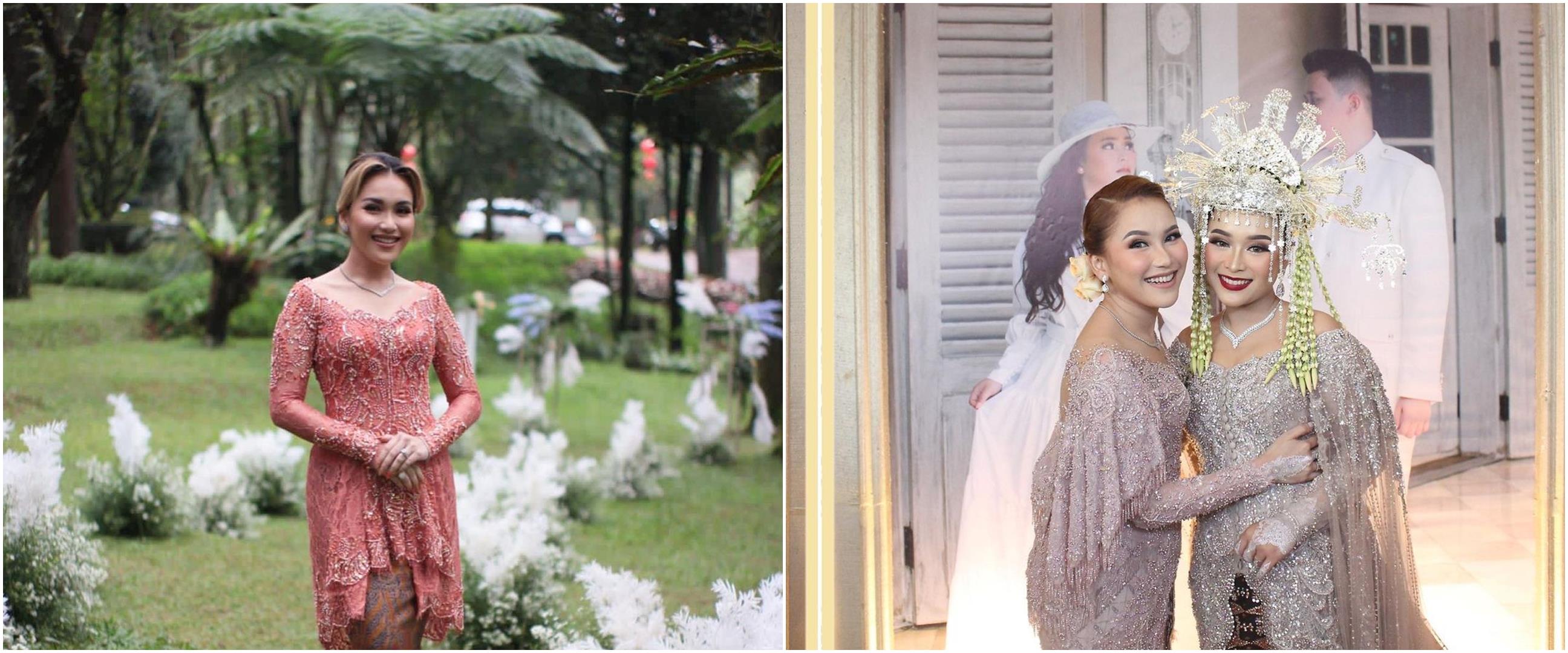 11 Gaya Ayu Ting Ting di lamaran hingga resepsi adik, selalu memesona