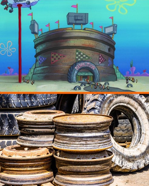 15 Cocoklogi benda di kartun Spongebob versus dunia nyata, pas banget