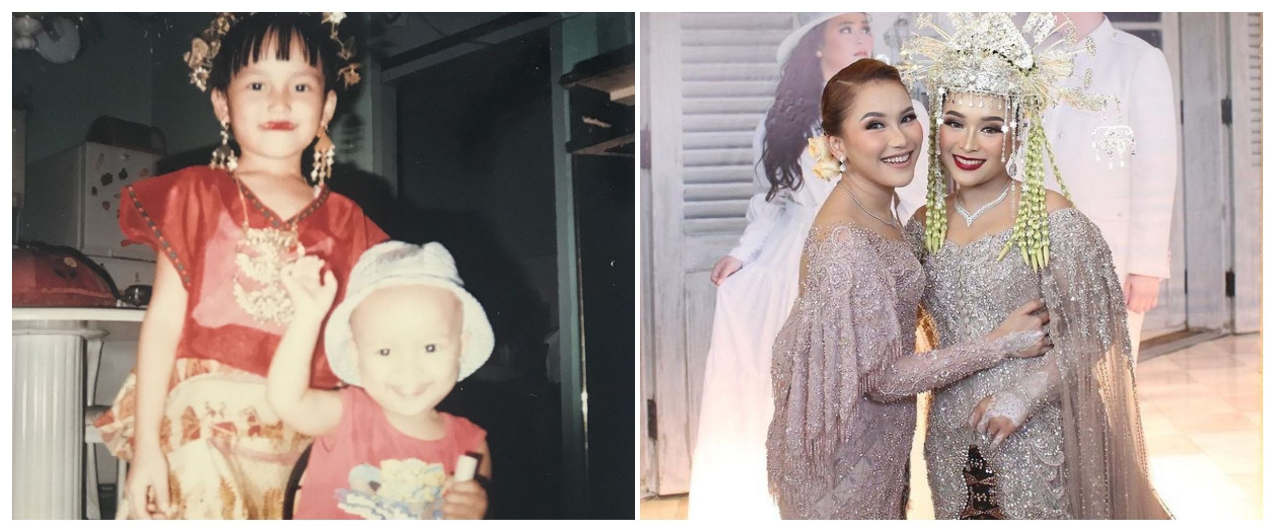 11 Transformasi Ayu Ting Ting dan Syifa dari kecil hingga ke pelaminan