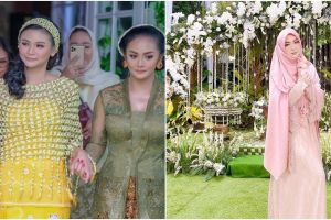Gaya 7 seleb di acara siraman adik, Ayu Ting Ting anggun berkebaya