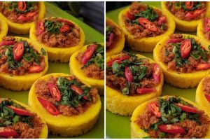 Resep kue lumpur topping ayam, camilan nikmat, lembut, dan praktis