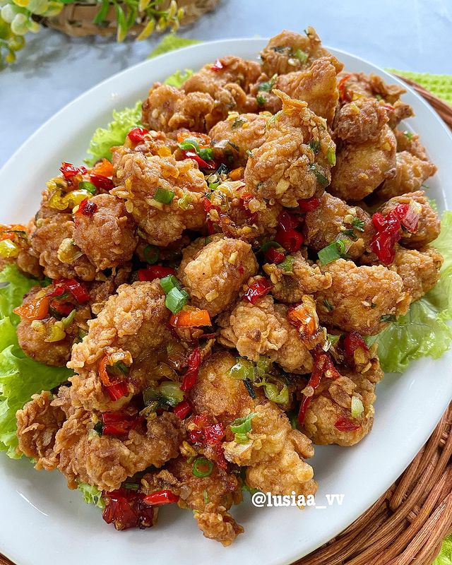 Resep chicken pop cabai garam, mudah dibuat dan bikin nagih