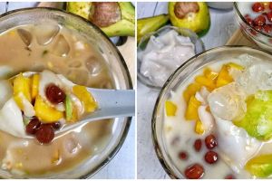 Resep es teler boba brown sugar, minuman kekinian bikin nagih