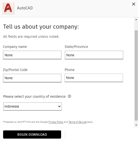 free autocad trial download