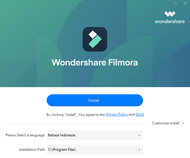 Cara download dan instal Filmora full version, aman dan gratis