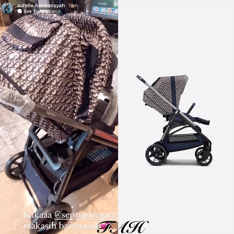 Taksiran harga 11 perlengkapan bayi Atta & Aurel, stroller Rp 72 juta