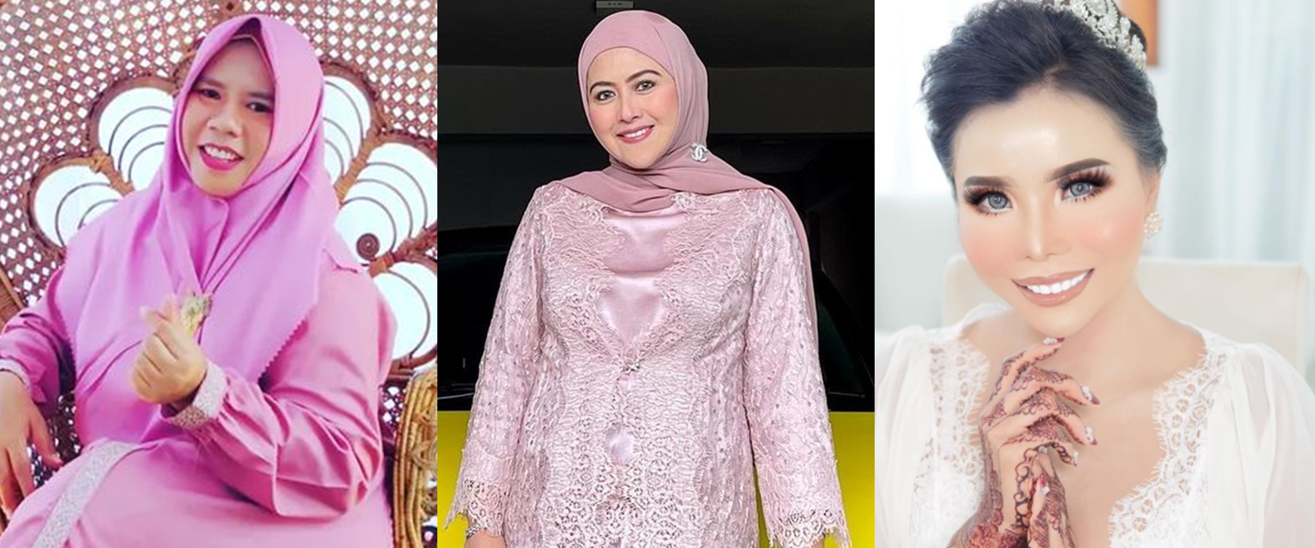 9 Beda gaya 3 mantan istri Kiwil dan suami baru, Rohimah dinikahi bule