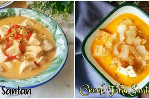 13 Resep olahan tahu kuah santan, enak, segar, gurih, dan praktis