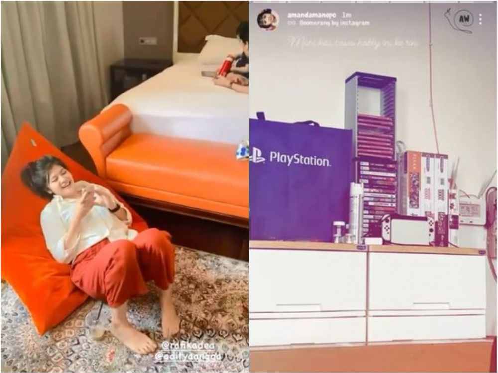 7 Potret beda kamar Amanda Manopo dan Arya Saloka di lokasi syuting