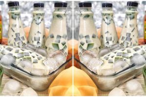 Resep susu durian cincau antigagal, nikmat, segar, dan menggoda selera