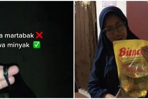 Viral pria bawa minyak goreng ke rumah pacar, bikin calon mertua heboh