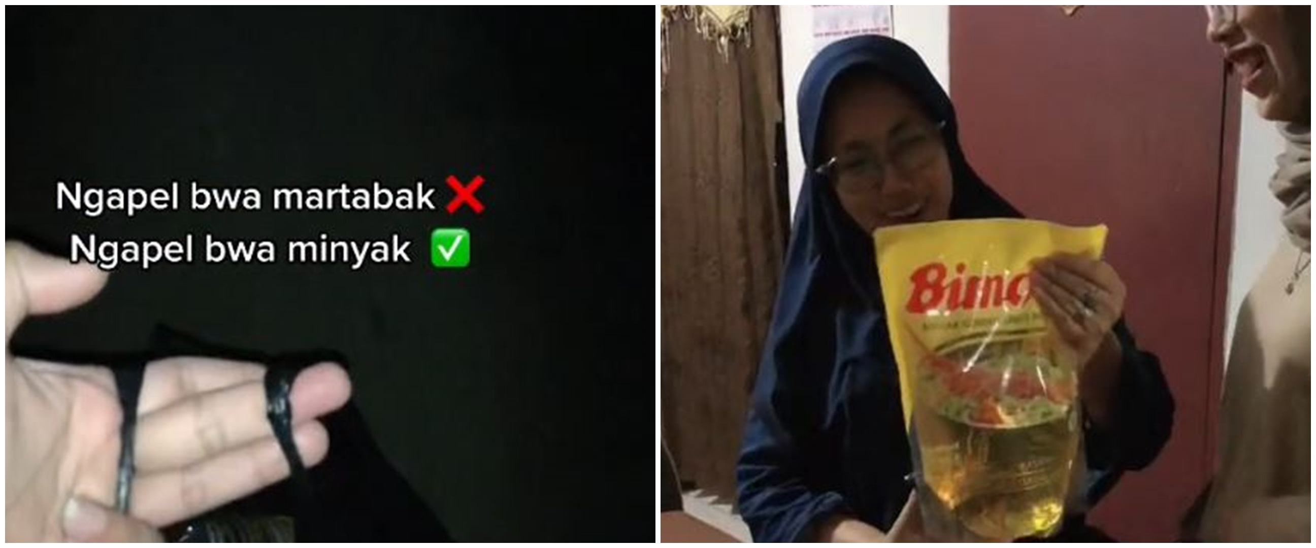 Viral pria bawa minyak goreng ke rumah pacar, bikin calon mertua heboh