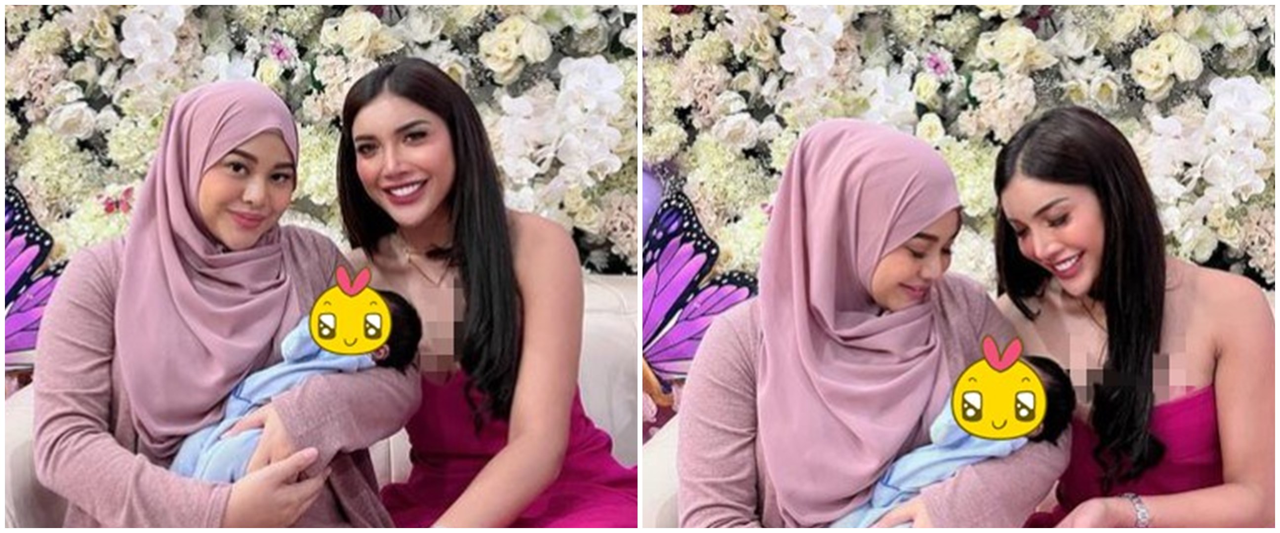 5 Momen Millen Cyrus jenguk anak Aurel, ingin dipanggil 'auntie'