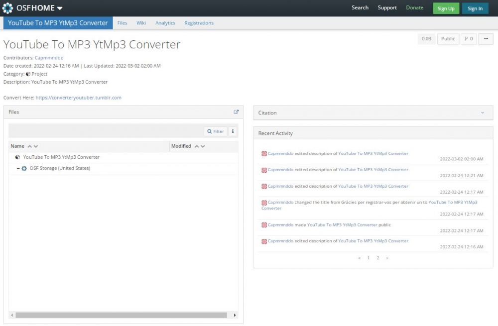 Website converter video YouTube to MP3 berbagai sumber