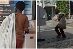 Bocah berpenampilan lusuh diam-diam sedekah di kotak amal, bikin haru